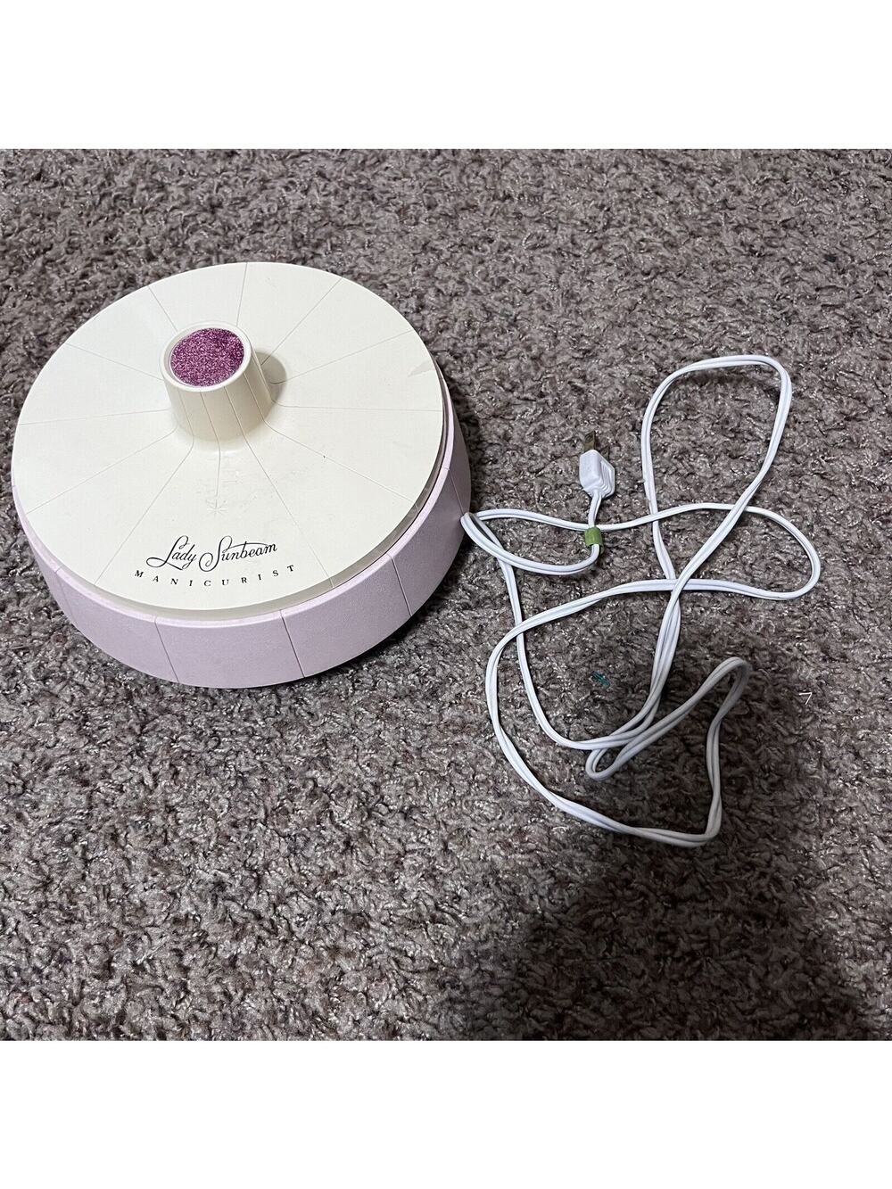 Vintage Lady Sunbeam‎ Manicurist Set Tested Working Electric Nail Tools & Dryer